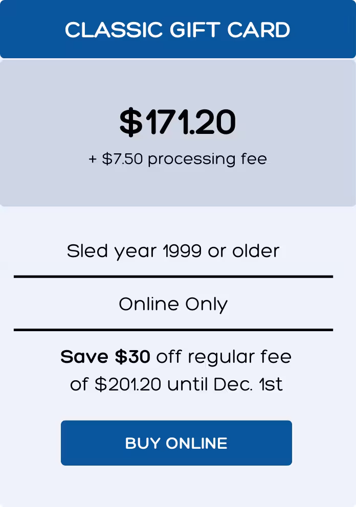 OFSC 2026 Classic Gift Card Pre Dec 1