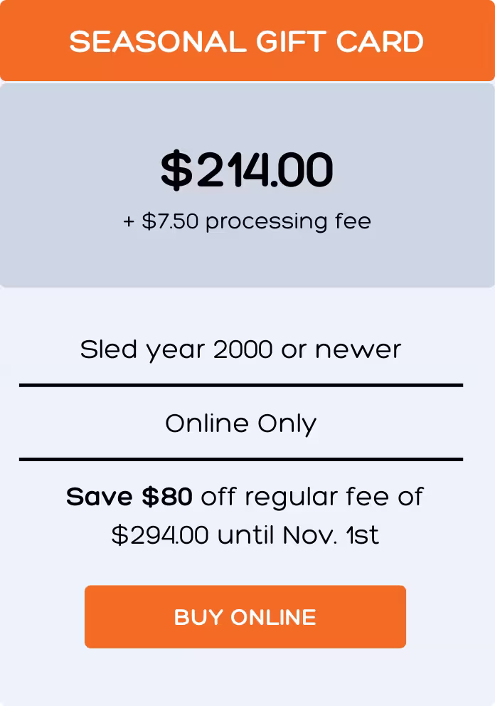 OFSC 2026 Seasonal Gift Card Pre Nov 1
