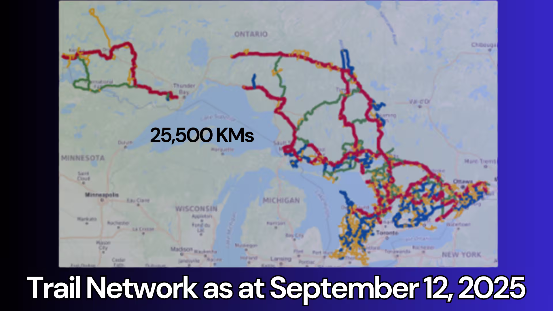 OFSC Trail Network as of Sept 12 2025
